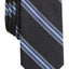 Bar III Black/Blue Corby Stripe Skinny Tie