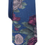 Bar III Blue Seychelle Floral Panel Skinny Tie