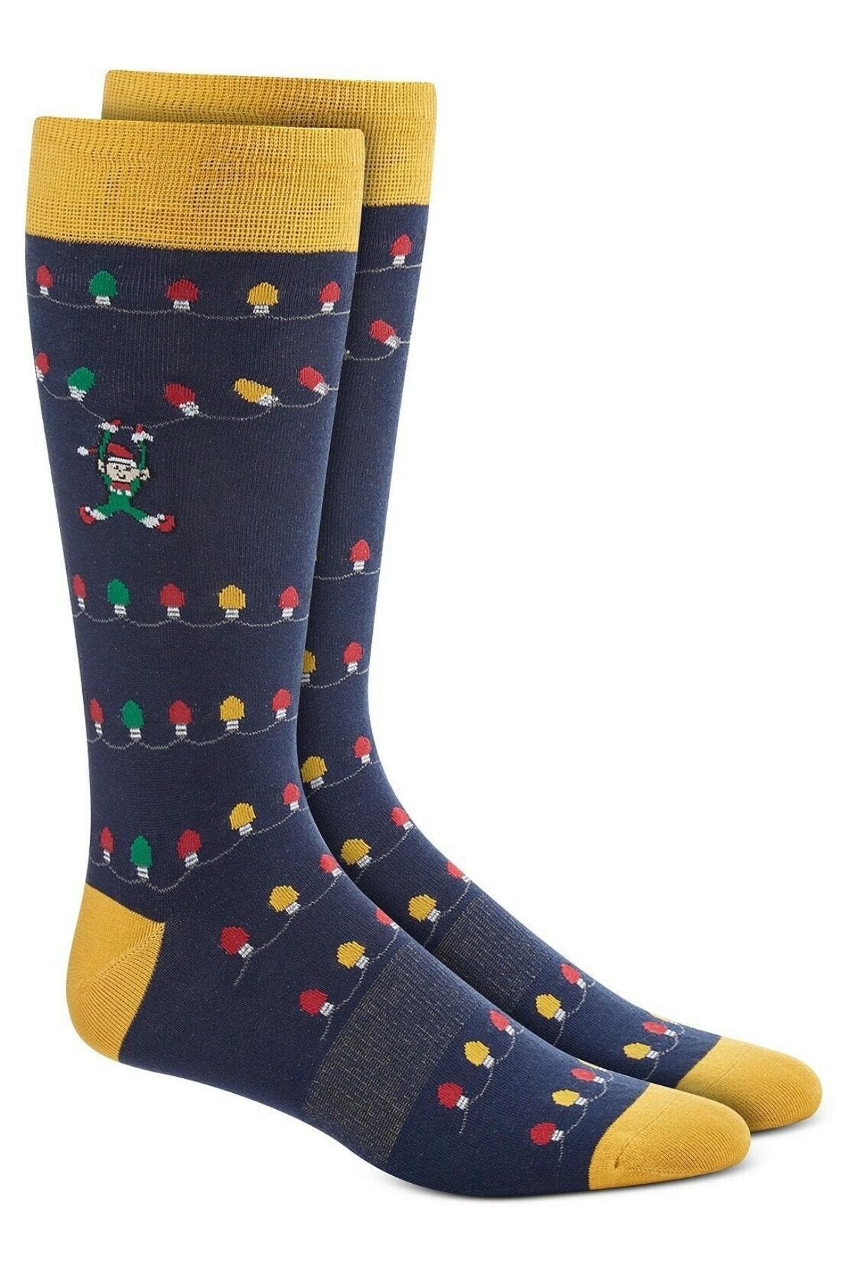 Bar III Elf Lights Crew Sock