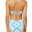 Bar III Plunge Cut Out Monokini in Crystal Blue Print