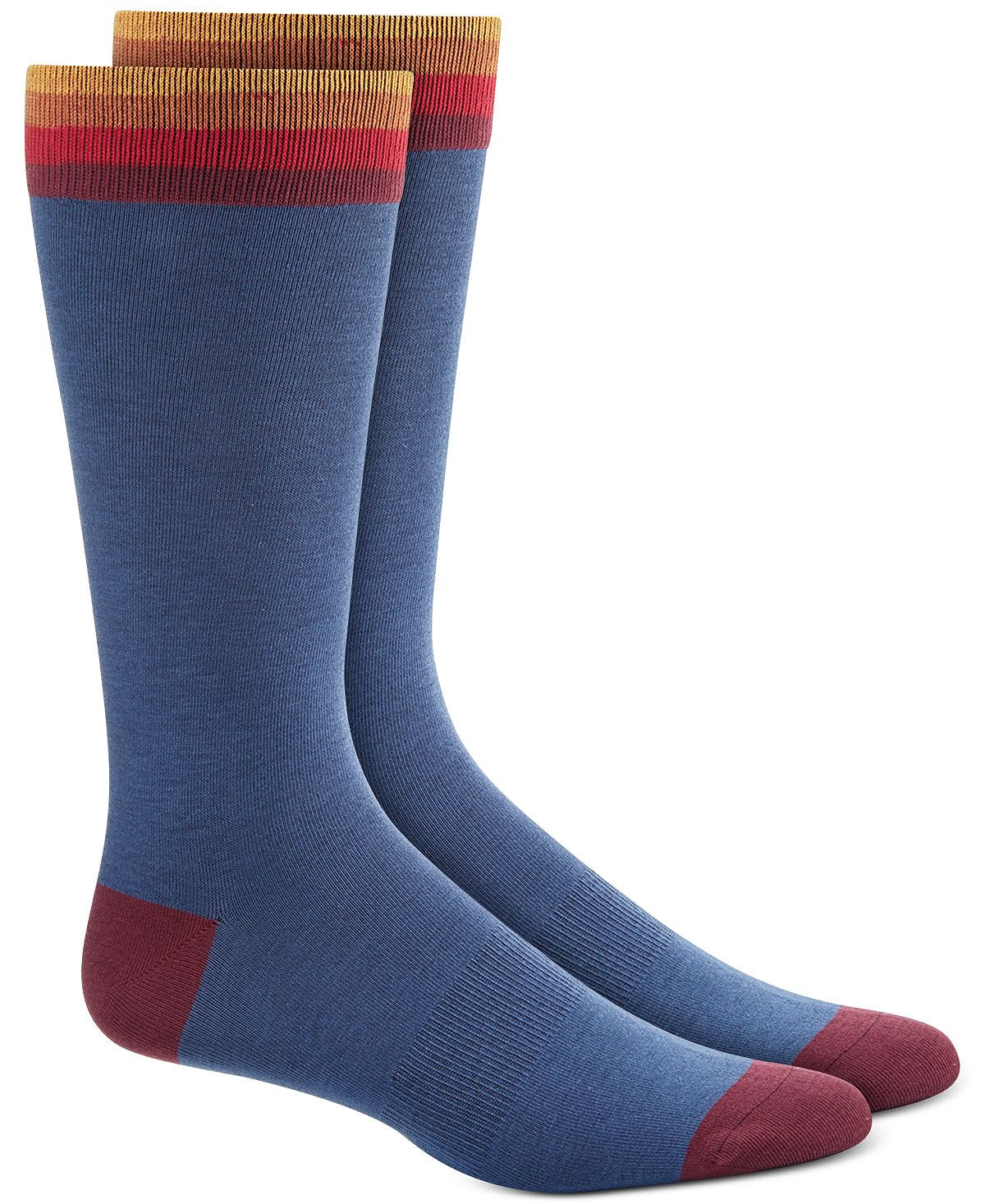 Bar Iii Black Socks Blue Combo