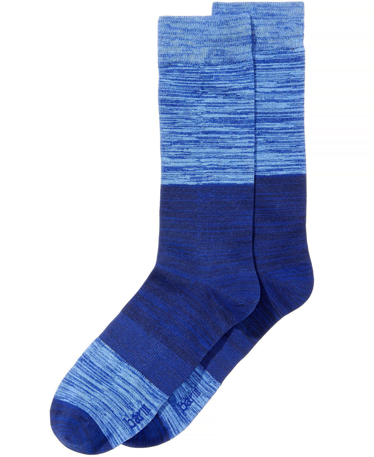 Bar Iii Colorblocked Space-dyed Socks Blue Combo