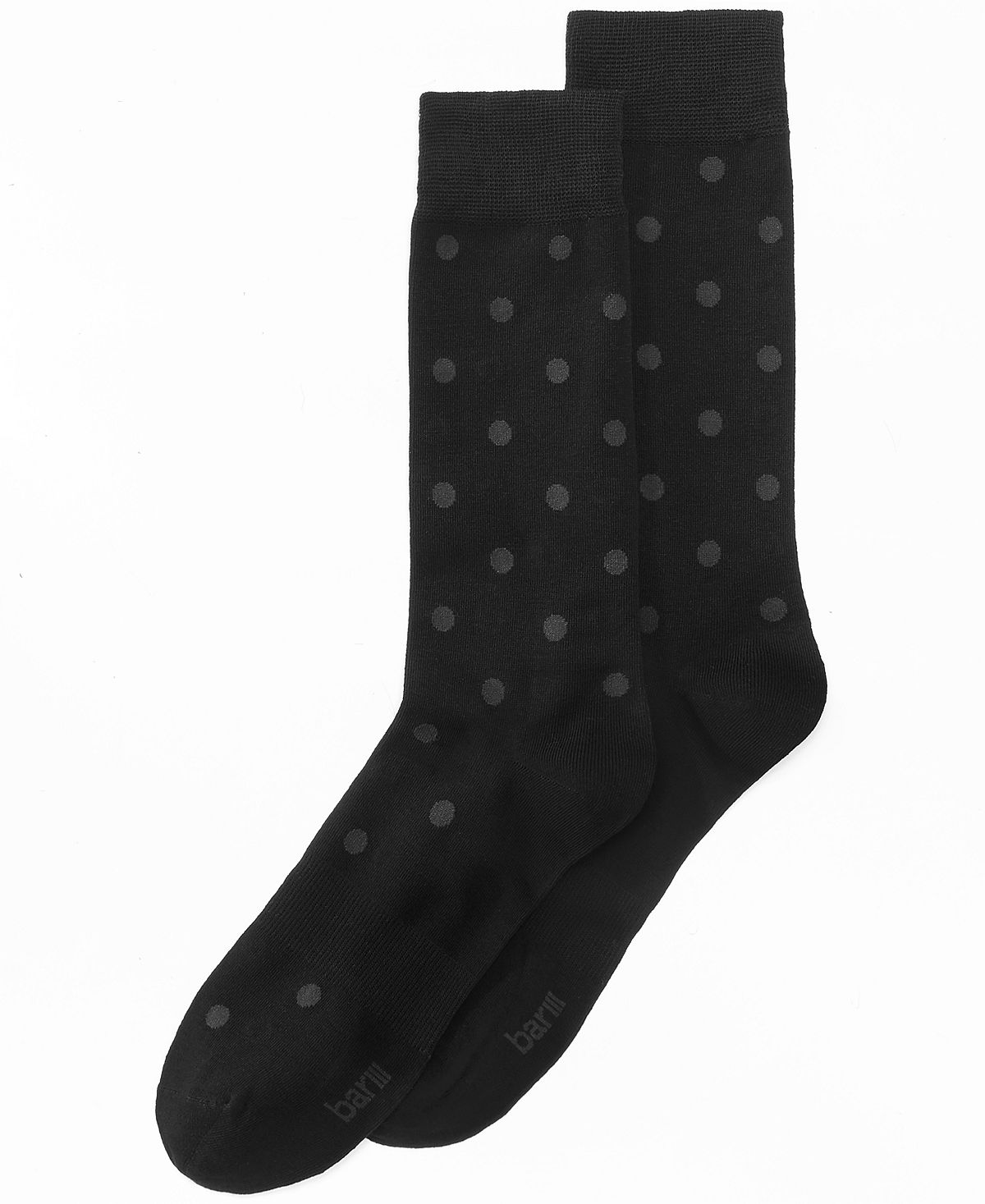 Bar Iii Polka Dot Socks Black Charcoal