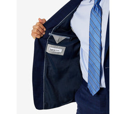 Bar Iii Skinny-fit Suit Separate Jacket Created For Blue Plaid thumbnail 3
