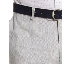 Bar Iii Slim-fit Gray Plaid Linen Suit Separate Pants Grey Plaid thumbnail 3