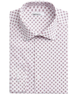 Bar Iii Slim-fit Medallion-print Dress Shirt White Pink thumbnail 1