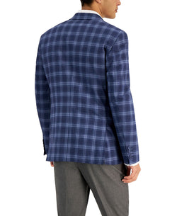 Bar Iii Slim-fit Patterned Blazer Grey/Blue thumbnail 2