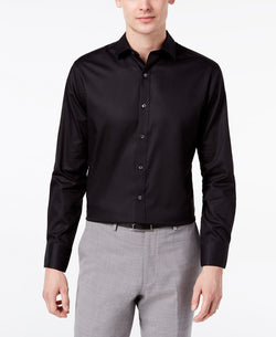 Bar Iii Slim-fit Stretch Dress Shirt Black thumbnail 1