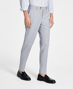 Bar Iii Slim-fit Wool Sharkskin Suit Pants Light Grey thumbnail 2