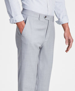 Bar Iii Slim-fit Wool Sharkskin Suit Pants Light Grey thumbnail 4