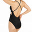 Bar Iii Wrap-around One-piece Swimsuit Black
