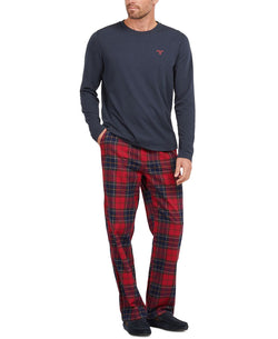 Barbour Doug Pajama Set Red Tartan thumbnail 1