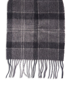 Barbour Holden Scarf Black/Gray Tartan thumbnail 1