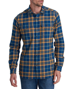 Barbour International Steve Mcqueen Chuck Plaid Shirt Light Blue thumbnail 3