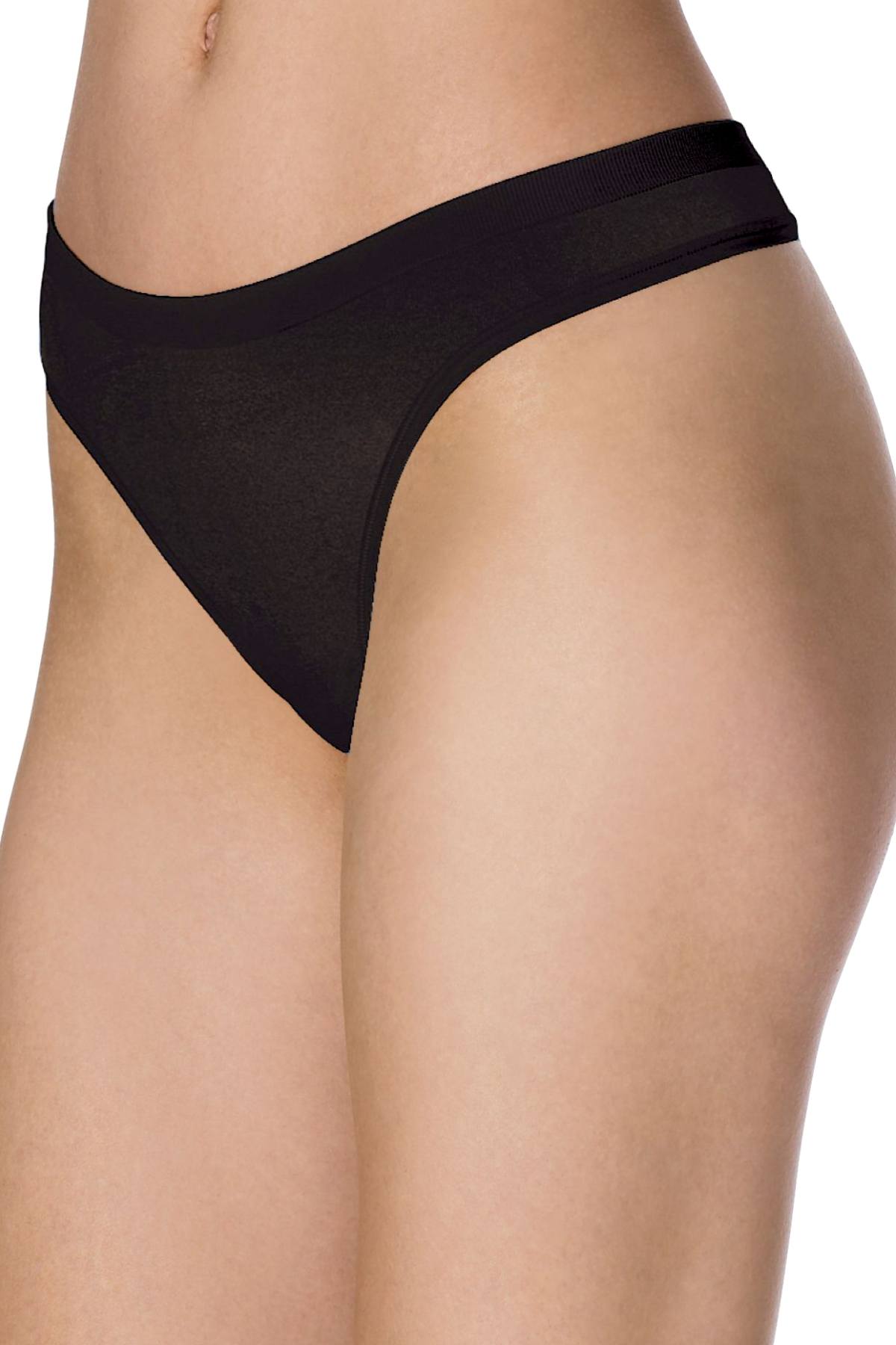 Barely There Black Flex-To-Fit Thong