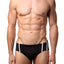 Baskit Black 8-Ball Contrast Swim Bikini
