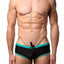 Baskit Black/Green Outlines Rise Swim Bikini