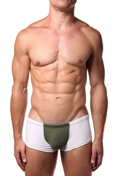 Baskit Bronze-Green Action Cool Sawed-Off Brief-Trunk