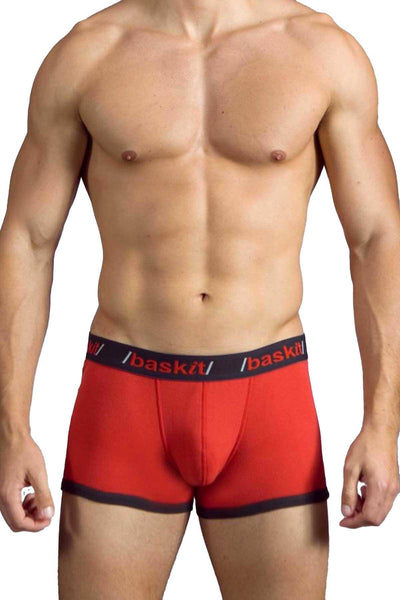 Baskit Chinese Red/Black Contrast Low-Rise Trunk