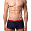 Baskit Navy-Blue/Red Outlines Rise Swim Trunk
