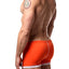 Baskit Vermillion-Orange Box-Cut Swim Trunk