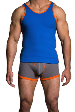 Baskit Victoria Blue Ribbed Tank Top thumbnail 1