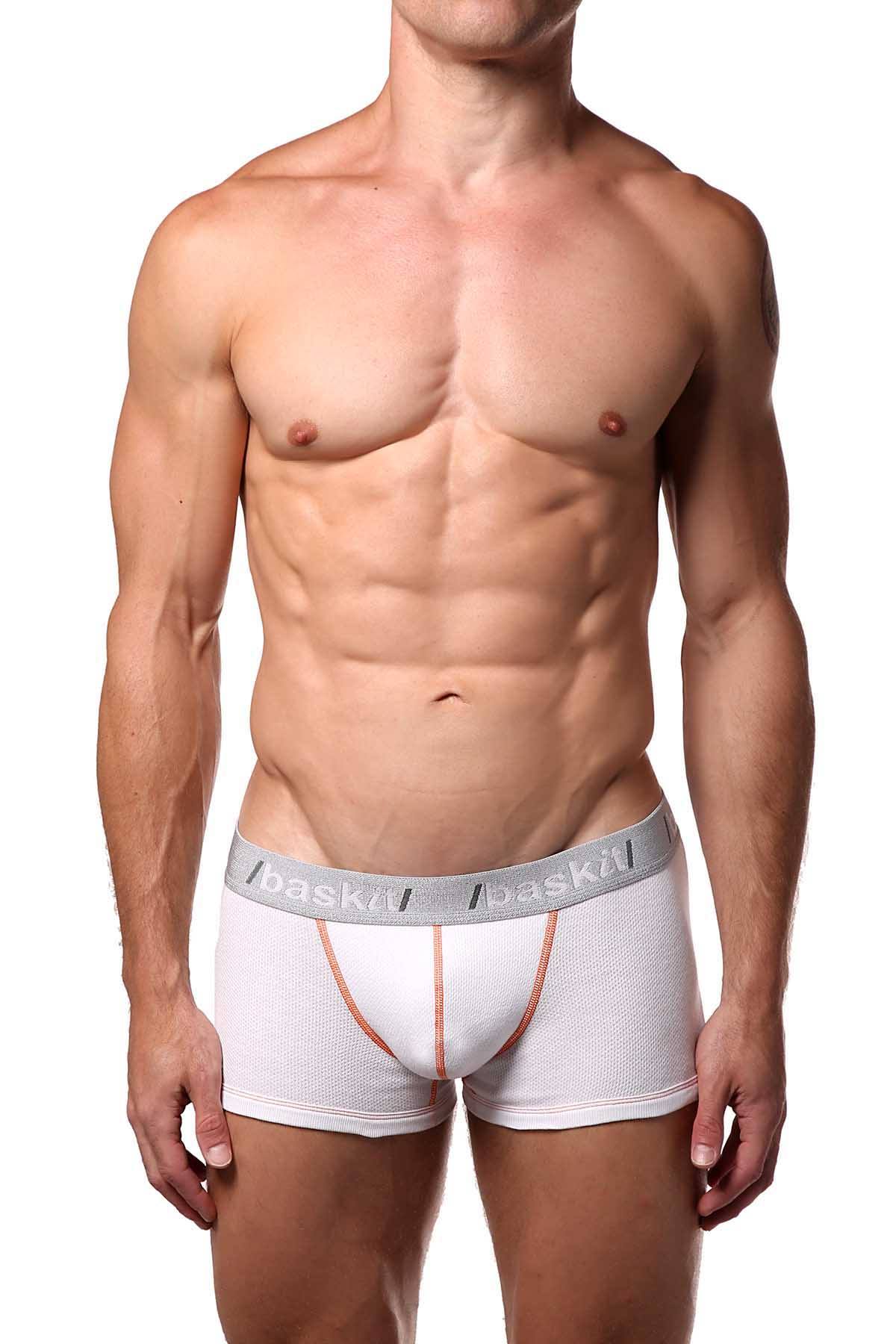 Baskit White Action Cool Low-Rise Mesh Trunk