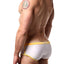 Baskit White/Orange Outlines Rise Swim Bikini