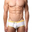Baskit White/Orange Outlines Rise Swim Bikini
