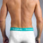 Baskit White & Atol Blue Contrast Boxer Brief