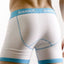 Baskit White & Atol Blue Contrast Boxer Brief