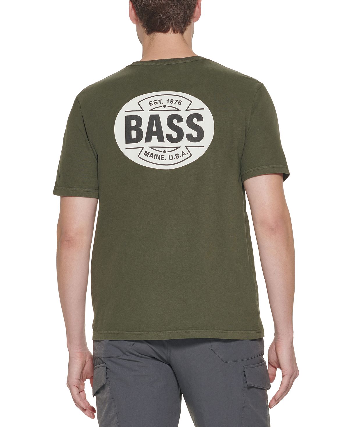 Bass Outdoor Vintage Emblem Logo T-shirt Forest Night