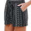 Be Bop Juniors' Printed Soft Shorts Black/White
