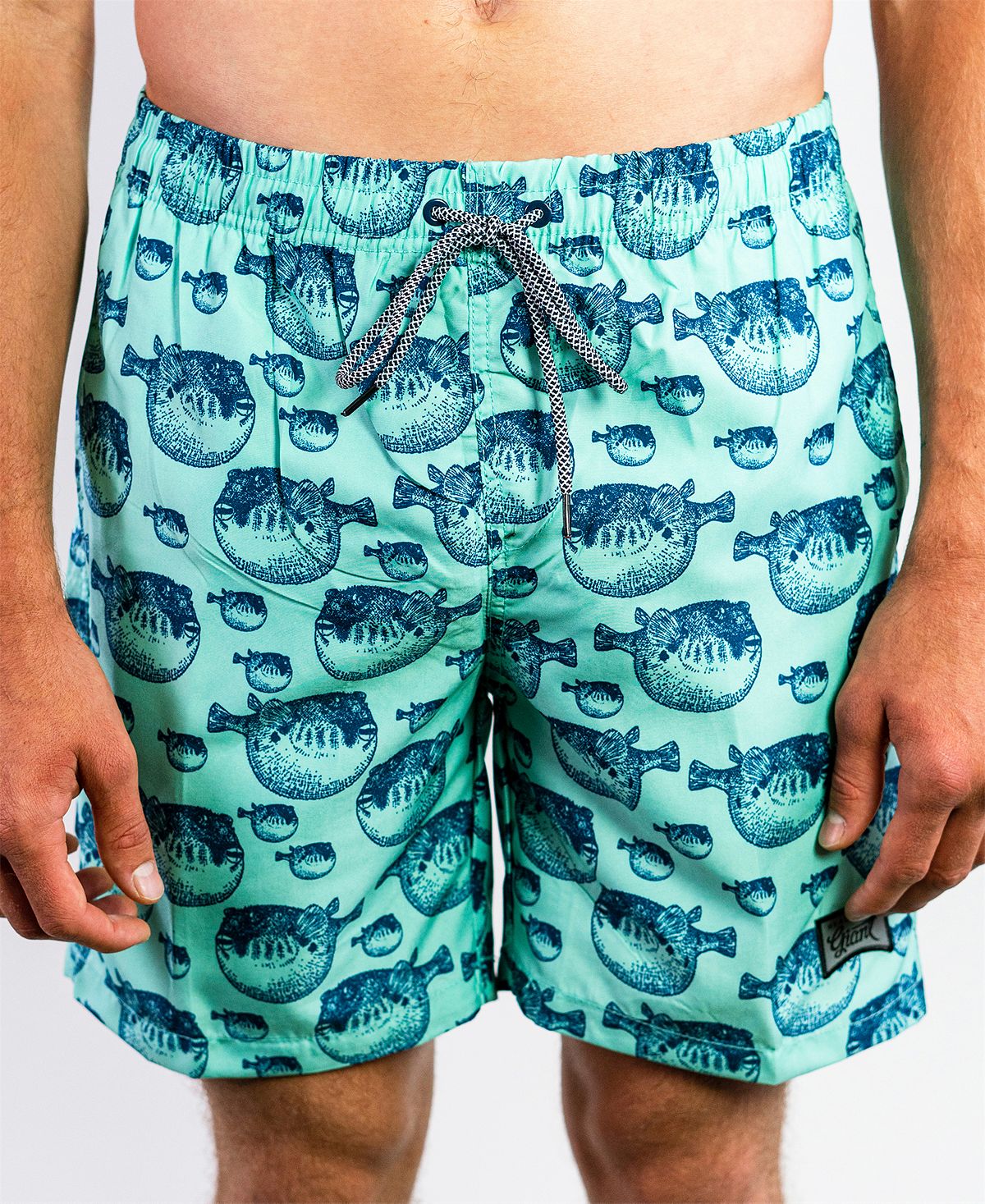 Beautiful Giant Beach Swim Pocketed Board Short Aqua