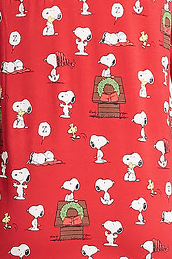 Bed Head x Peanuts Holiday-Printed Long 2-Pc Pajama Set thumbnail 3