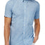 Ben Sherman Blue Summer-Sky Floral Printed Slim-Fit Button-Down Shirt