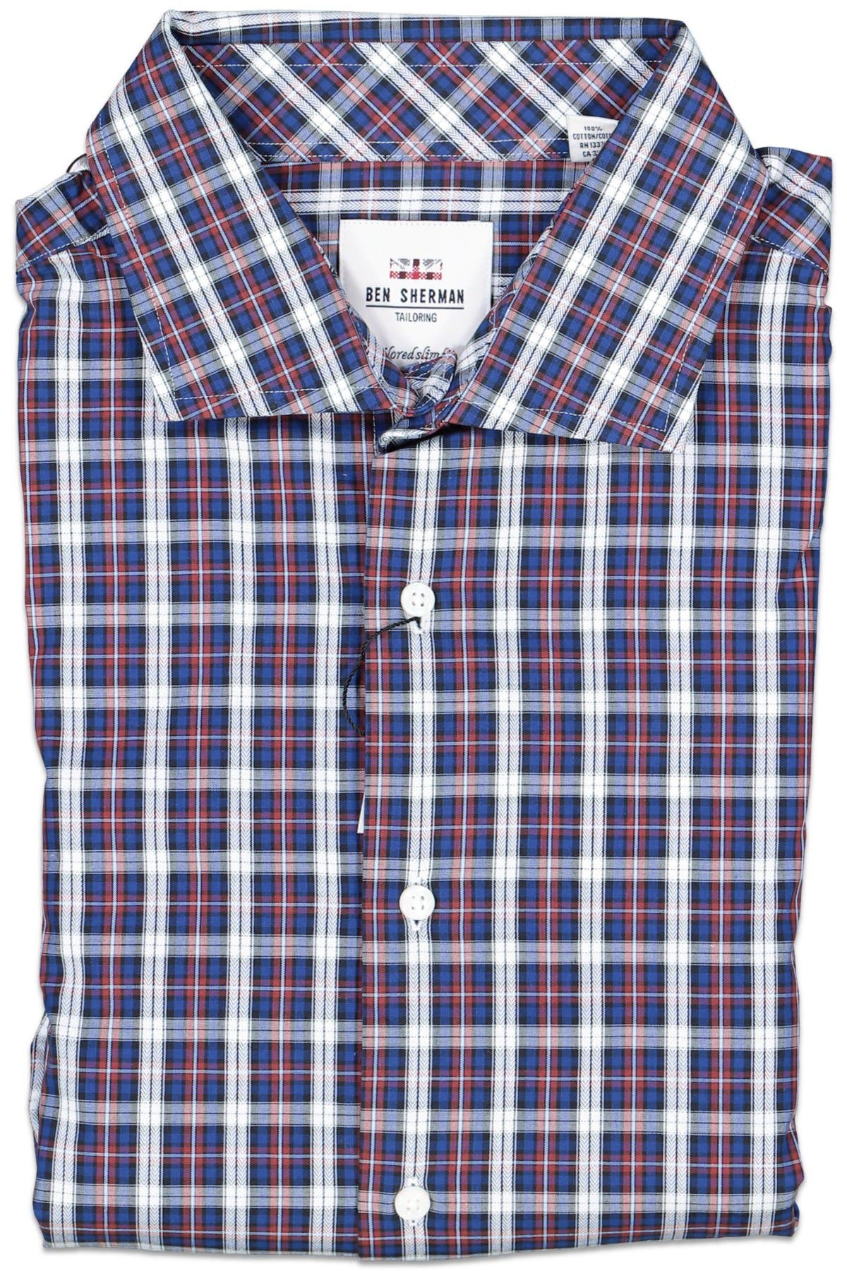 Ben Sherman Long Sleeve Button Up Rust Copper