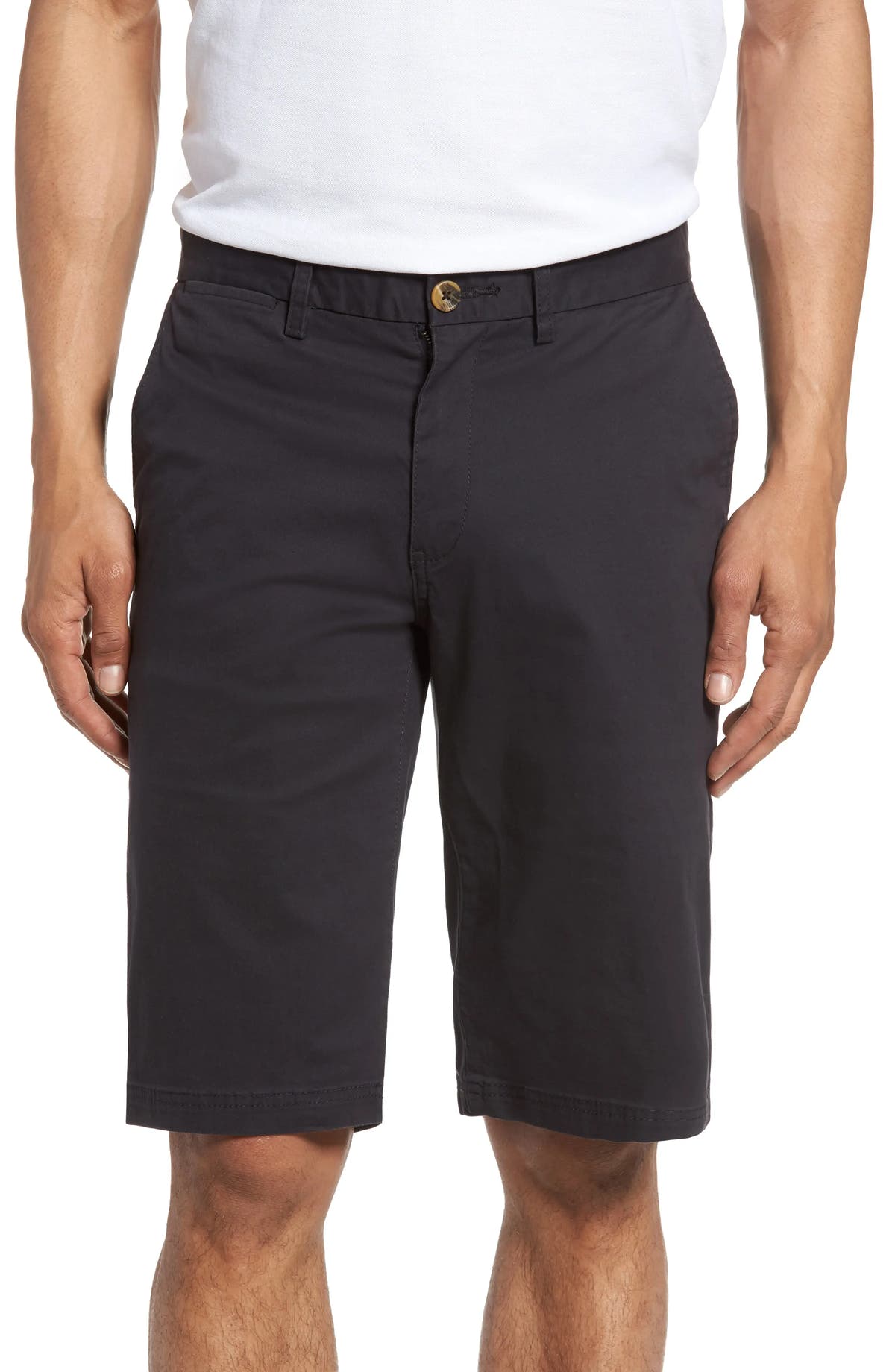 Ben Sherman Men's Slim Stretch Chino Shorts, Size 31 - Blue