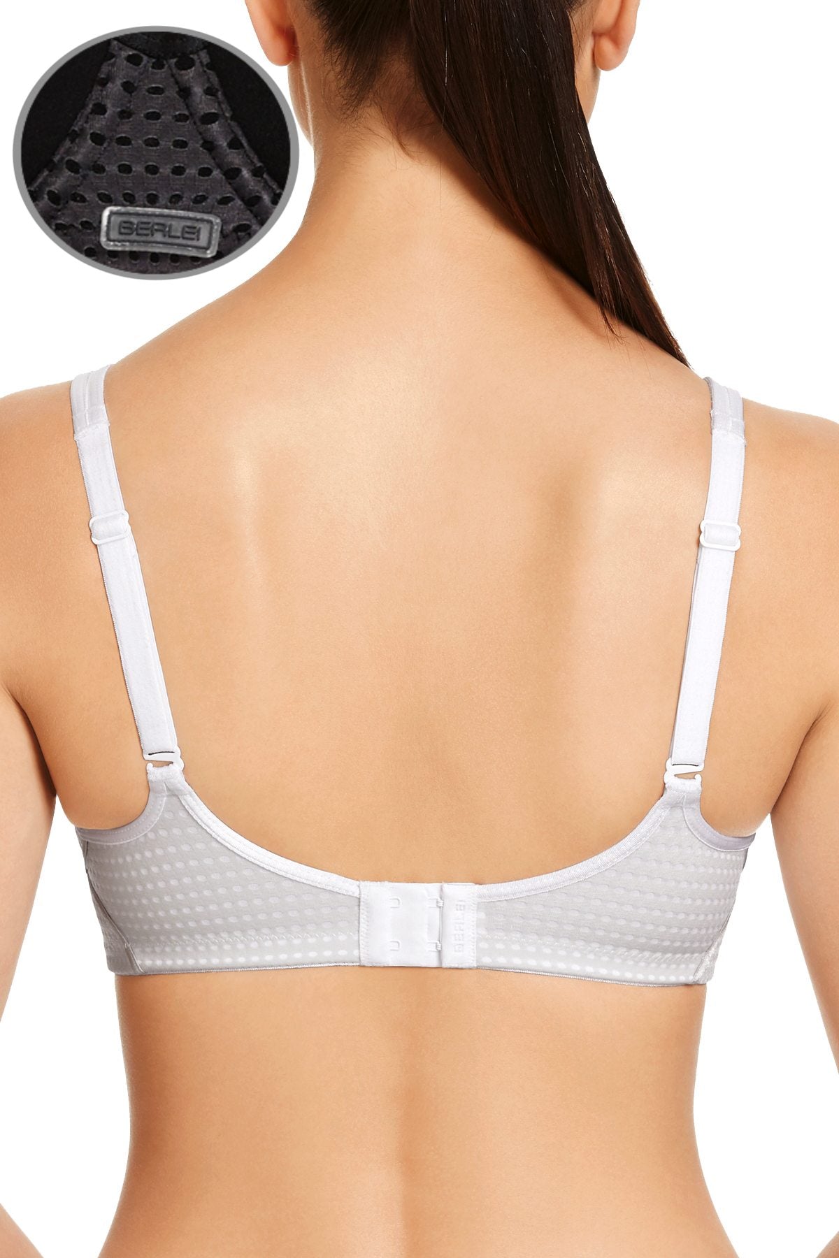 Berlei Black Electrify Dotted-Mesh Sports Bra