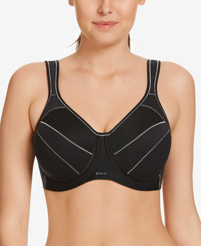 Berlei Medium Impact Underwire Sports Bra Y533wb Black