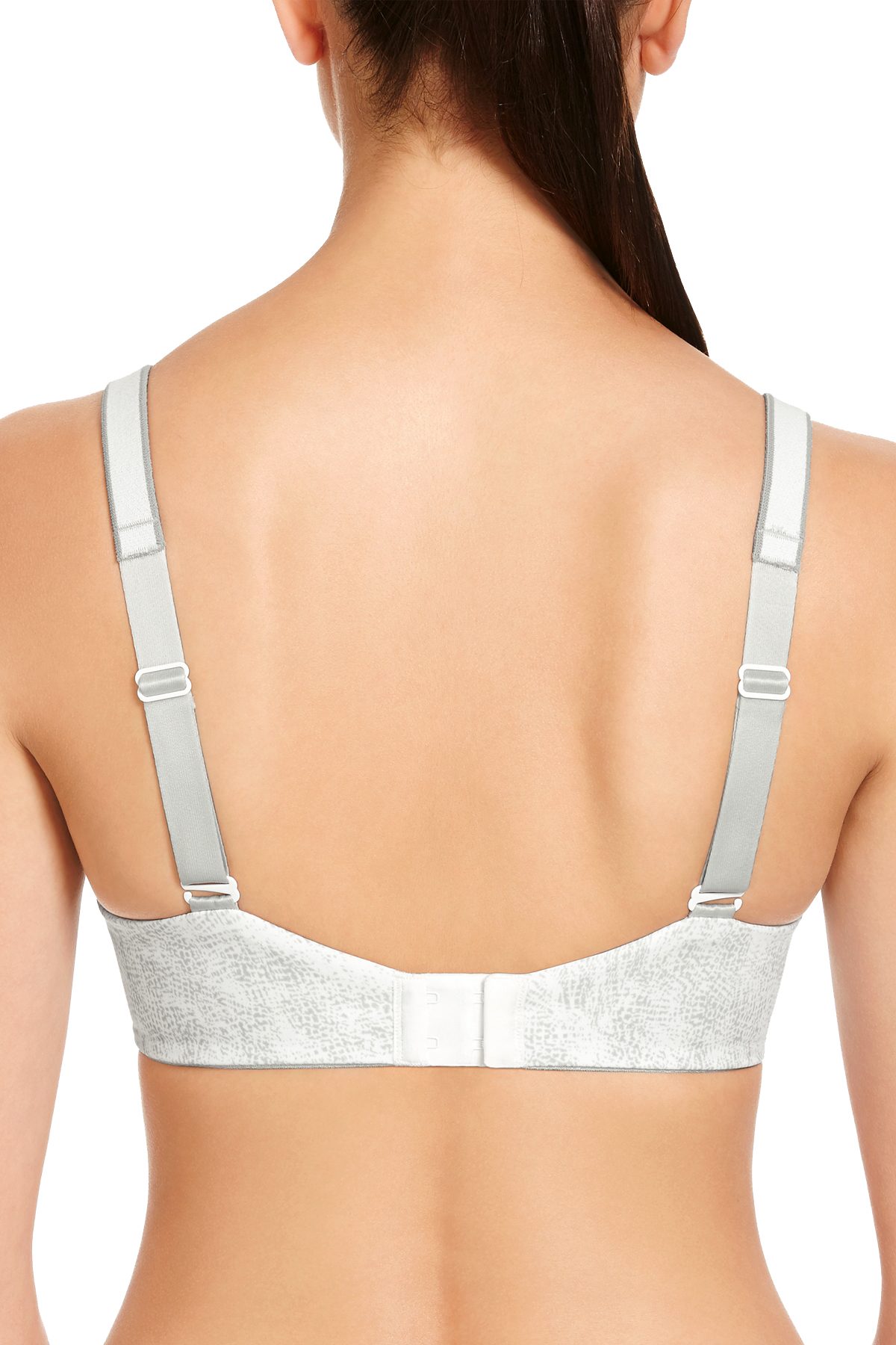 Berlei White/Grey High-Performance Smooth-Styling Sports Bra