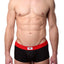 Berry London Black/Red Sporty Mesh Trunk
