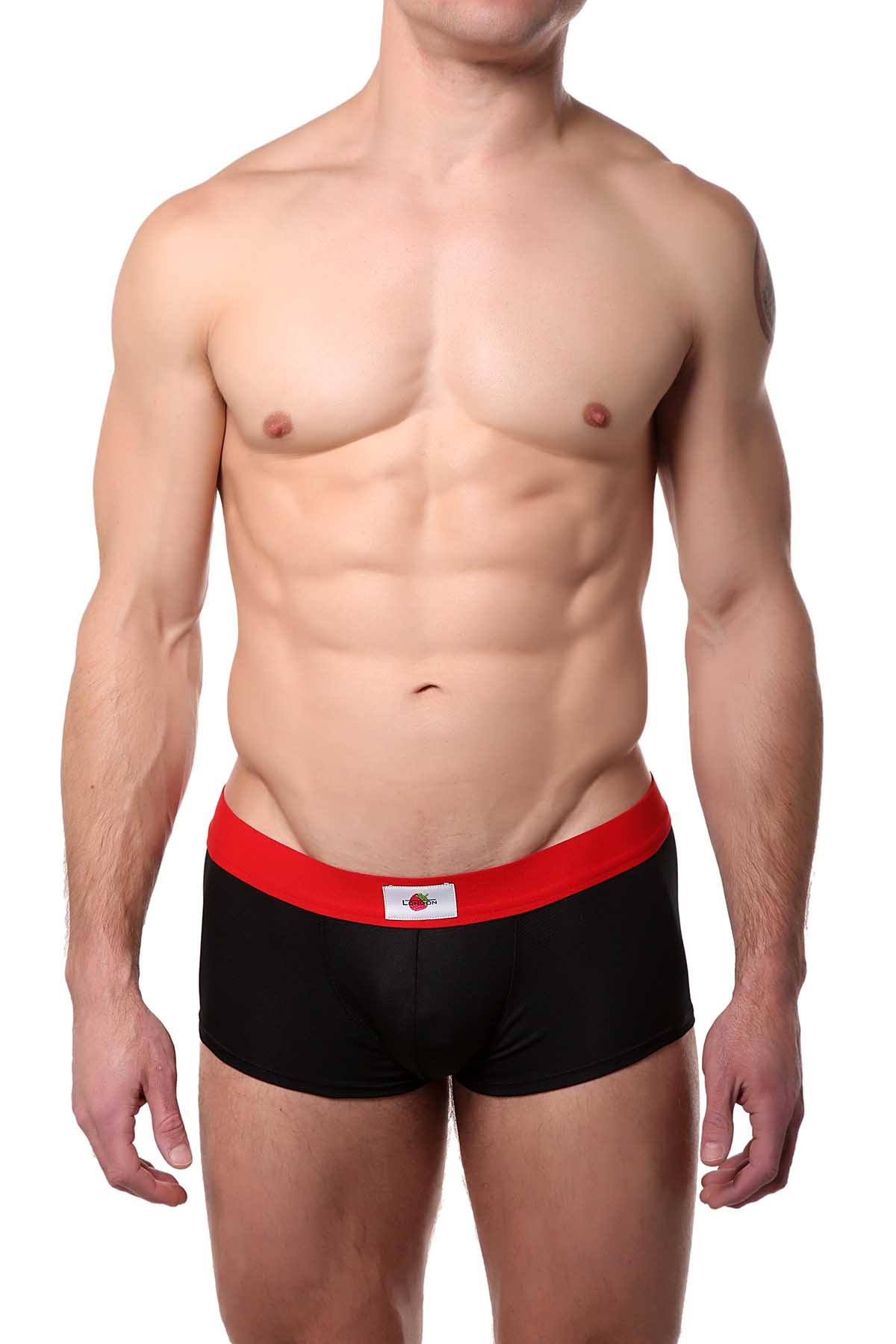Berry London Black/Red Sporty Mesh Trunk