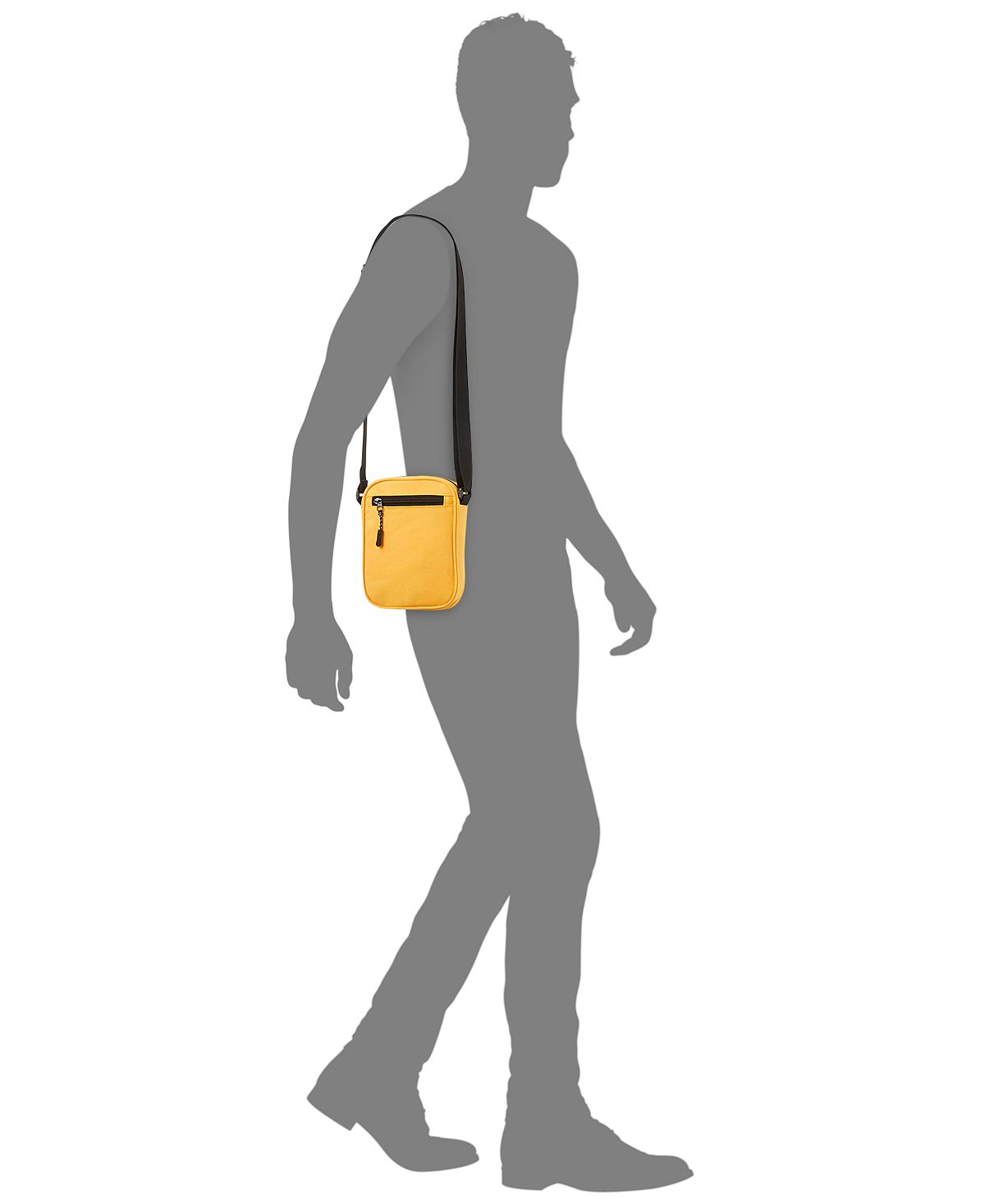 Bespoke Checkerboard-print Mini Messenger Bag Yellow