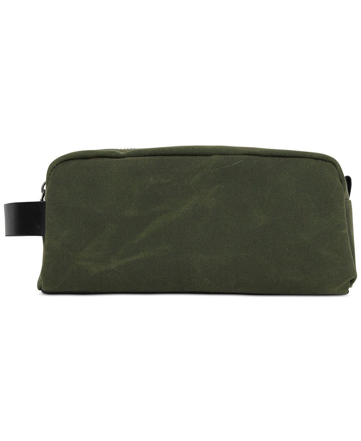 Bespoke Waxed Cotton Compact Shave Kit Olive