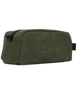 Bespoke Waxed Cotton Compact Shave Kit Olive thumbnail 2