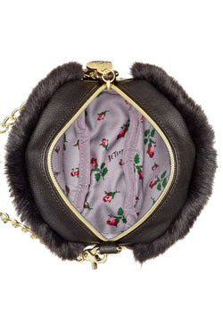Betsey Johnson Black Canteen Crossbody Bag thumbnail 3