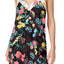 Betsey Johnson Black/Multicolor Floral Print Chemise