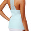 Betsey Johnson Blue Rib/Lace MRS Bridal Tank Top