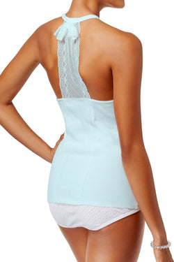 Betsey Johnson Blue Rib/Lace MRS Bridal Tank Top thumbnail 2